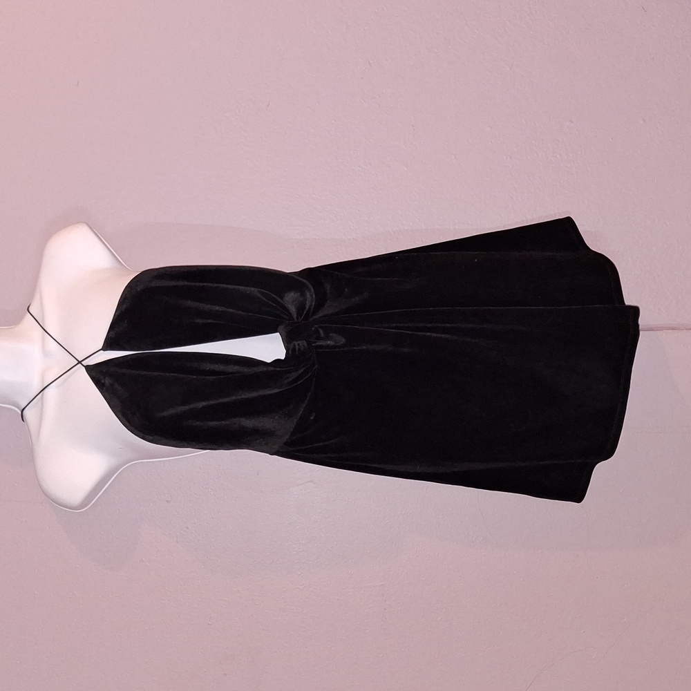 Elegant Black Velvet Dress
